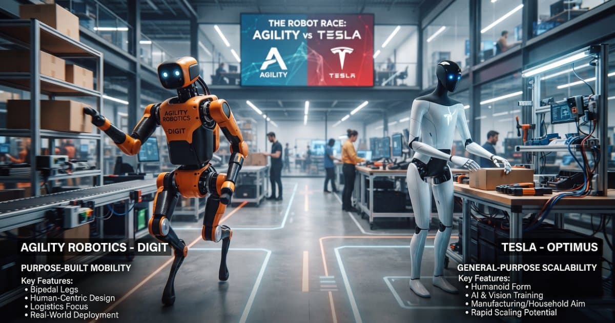Agility Robotics проти Tesla: гонка роботів і AI-агенти