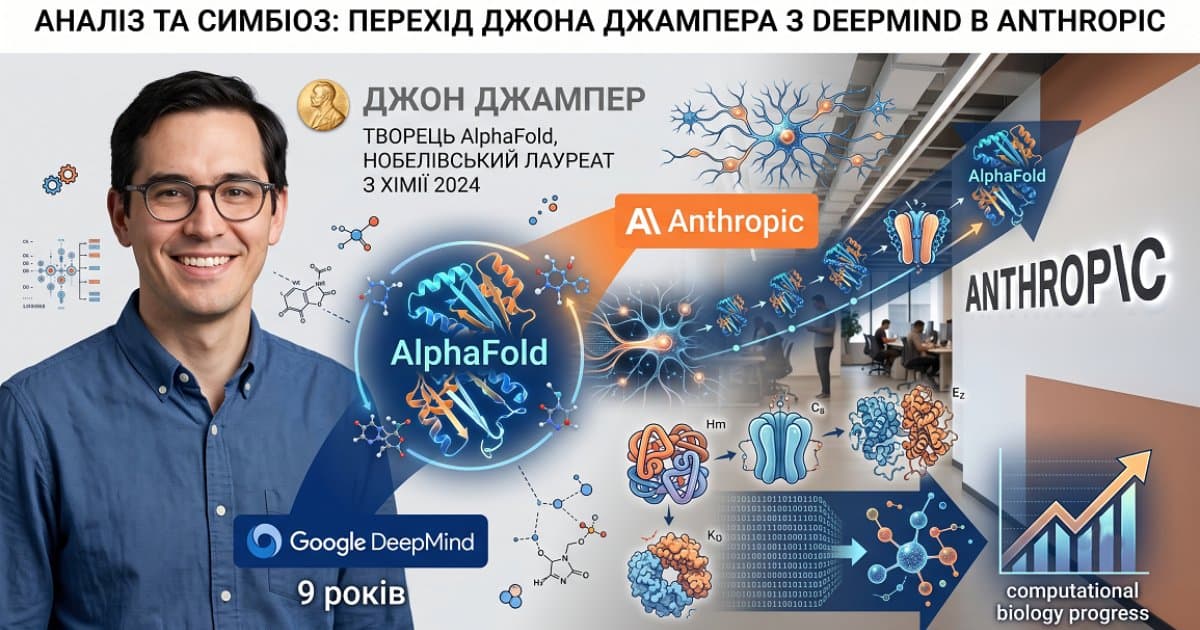 Нобелівський лауреат Джон Джампер перейшов в Anthropic