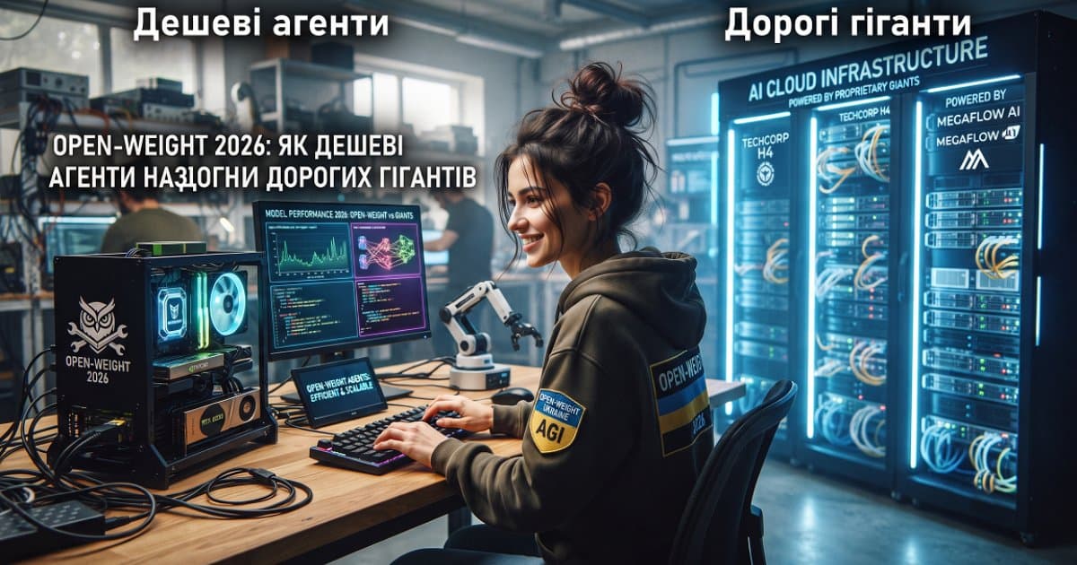 Open-weight моделі 2026: дешеві агенти проти гігантів