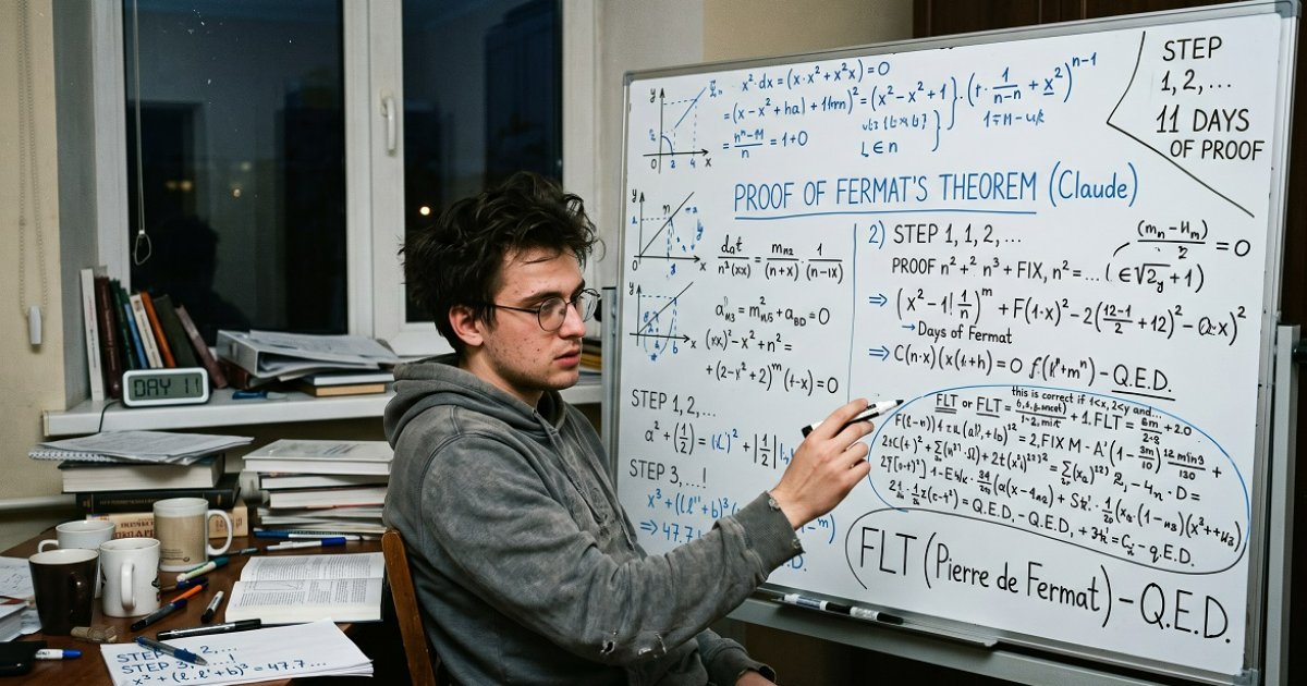 Claude Proved Fermat's Theorem in 11 Days