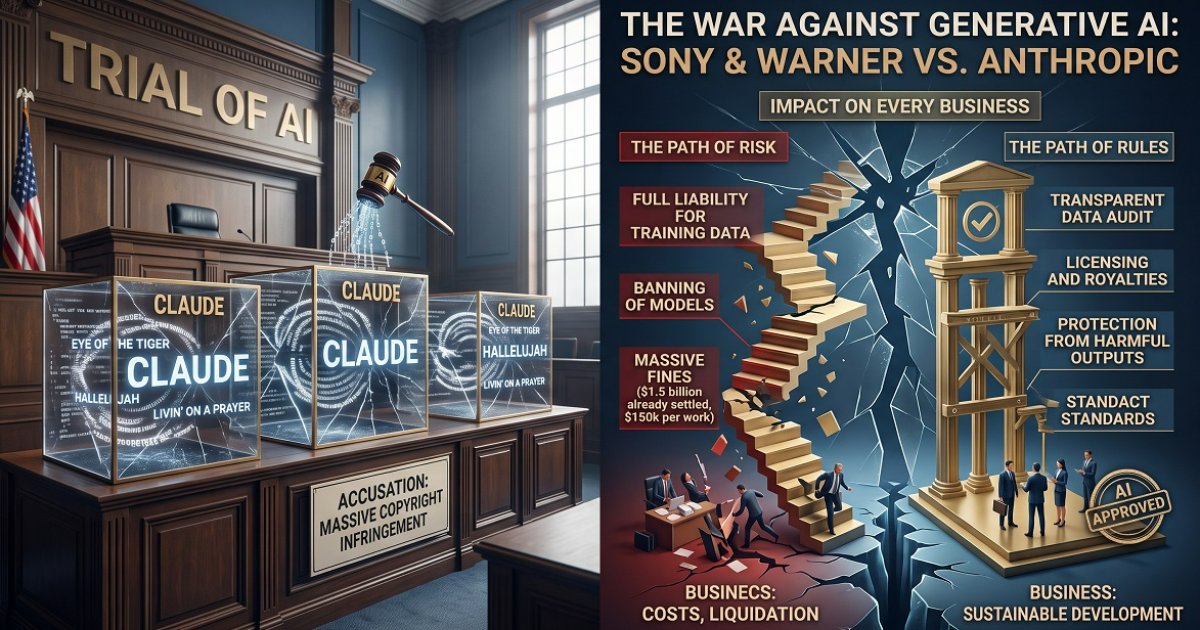 Your AI Is Being Sued: What the Sony & Warner vs. Anthropic Case Means for Every Business Using Generative AI