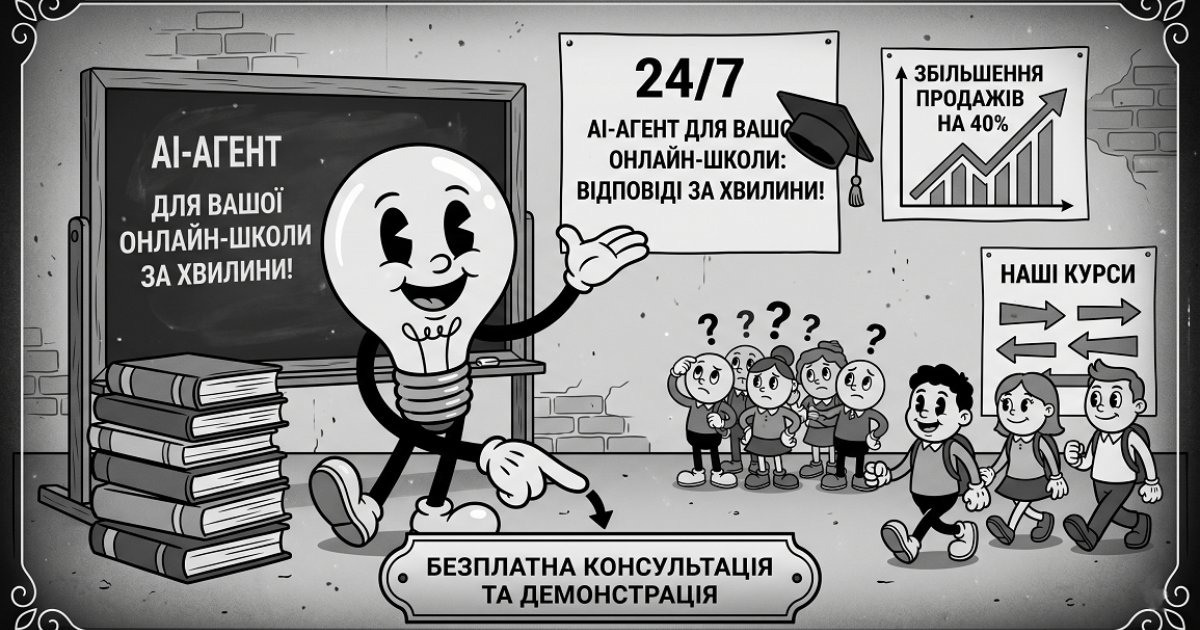 AI-агент для освіти та онлайн-курсів: продаж, підтримка і утримання студентів