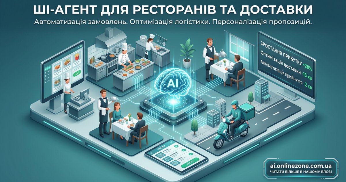 AI-агент для ресторану і служби доставки: автоматизація прийому замовлень