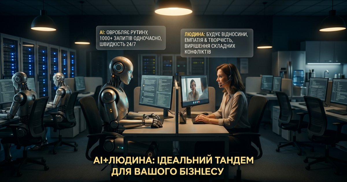 AI-агент vs живий менеджер: коли що вибирати і як поєднати