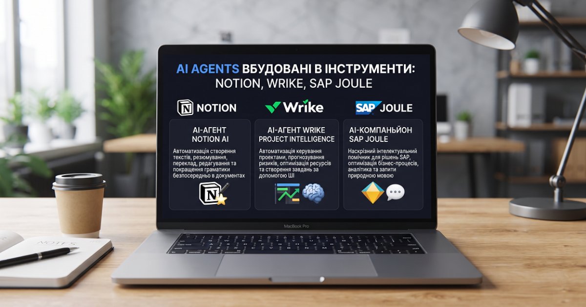 Notion, Wrike, SAP Joule: які AI-агенти вже вбудовані в інструменти, якими ви користуєтесь